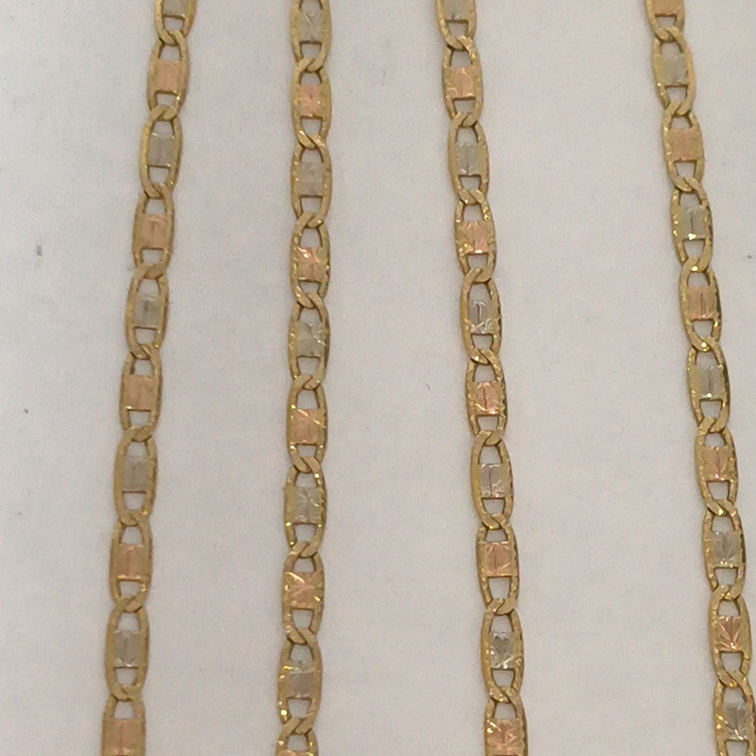 CADENA ORO COMBINADO 10 K 2.6 GRMS (SEMINUEVO)