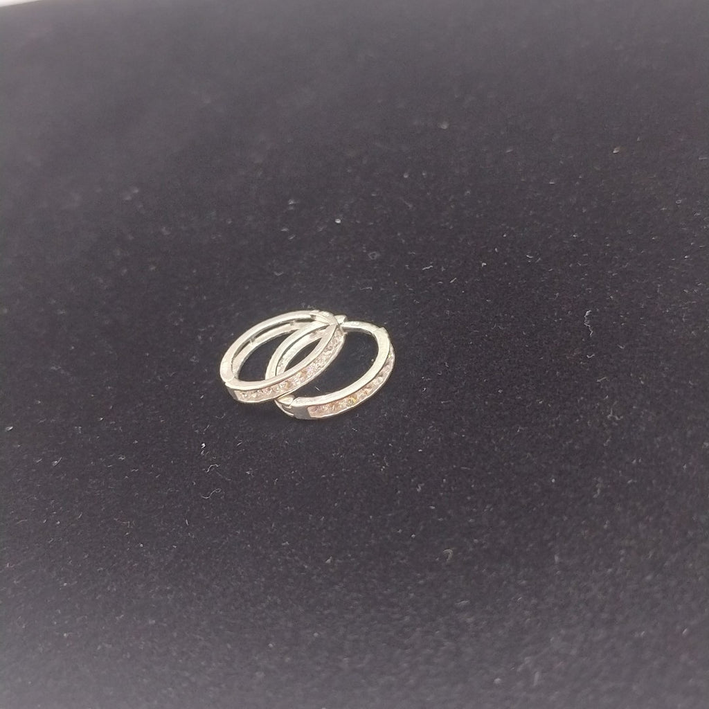 ARRACADAS C/CIRCONIAS PLATA .925 2.1 GR (NUEVO)