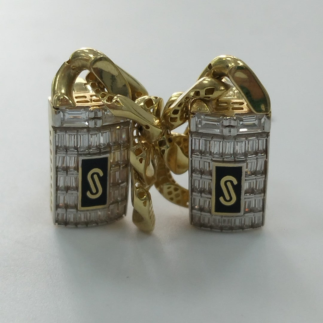 ARETES PAR ORO 14 K 6,30 GRMS (SEMINUEVO)