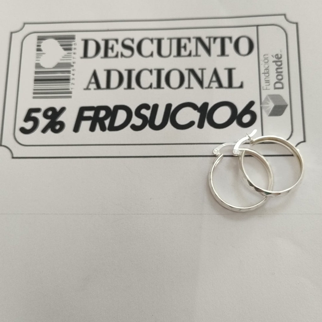 ARETES ARRACADAS FACETADAS PLATA .925 2.5 GR (NUEVO)