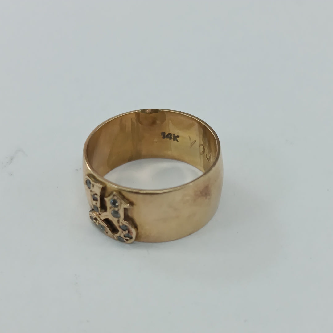 ANILLO ORO 14 K 6.4 GRMS (SEMINUEVO)