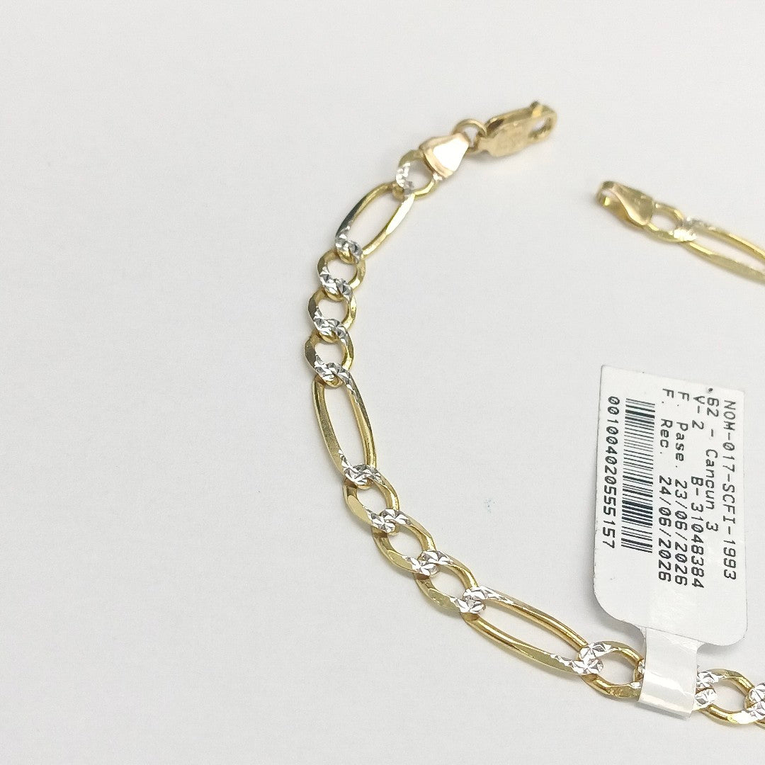 PULSERA ORO, RODIADO 14 K 6.3 GRMS (SEMINUEVO)