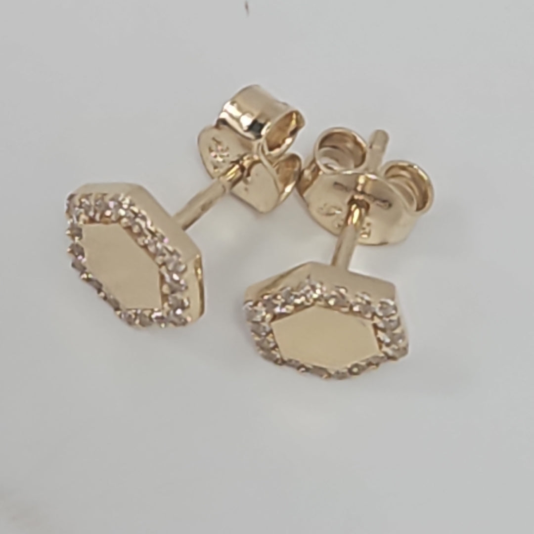 BROQUELES ORO 14K 1.2 (NUEVO)
