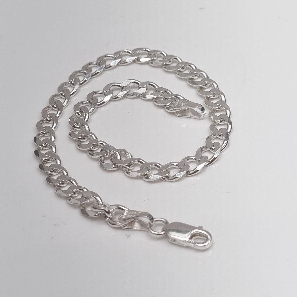 PULSERA BARBADA PLATA .925 21 CM 7.13 GR (NUEVO)