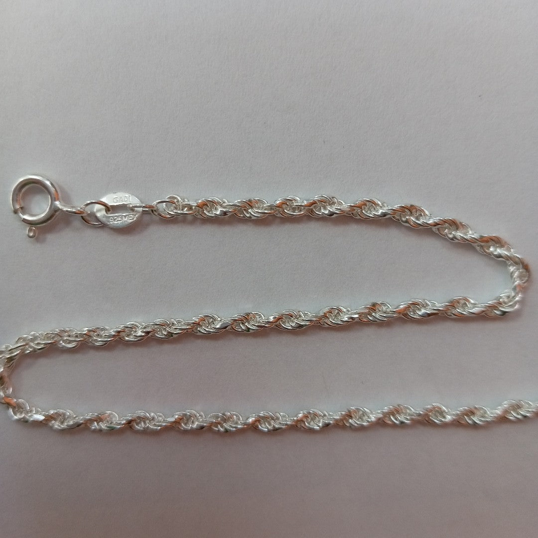 CADENA TORZAL PLATA .925 60 CM 10.42 GR (NUEVO)