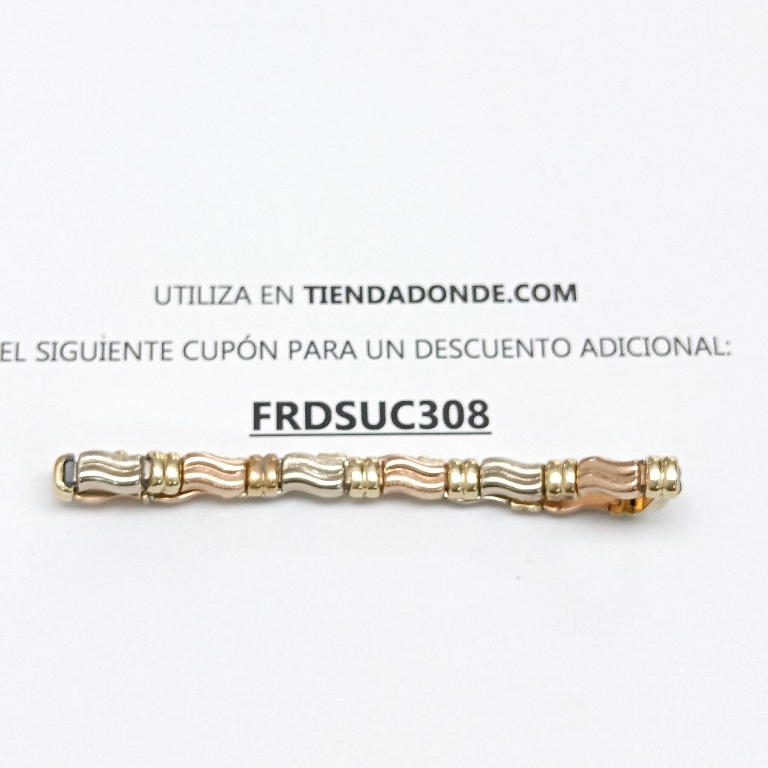 PULSERA ORO,RODIADO 14 K 9,00 GRMS (SEMINUEVO)