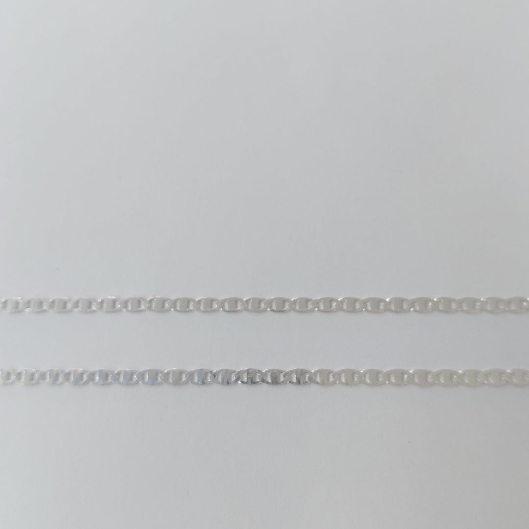 CADENA TEJIDO ESPEJO PLATA .925 55 CM 3.8 GR (NUEVO)