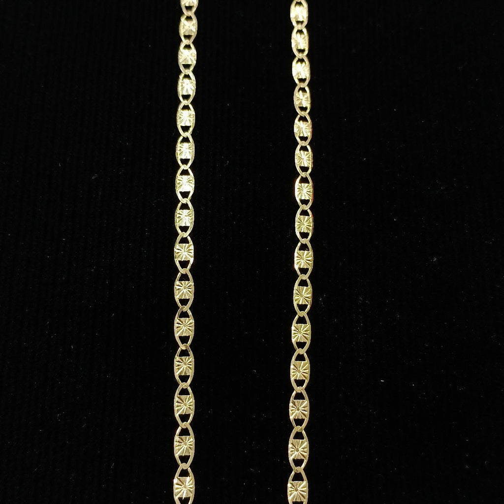 CADENAS TEJIDO GUCHI ORO 14K 55 CM 7 GR (NUEVO)