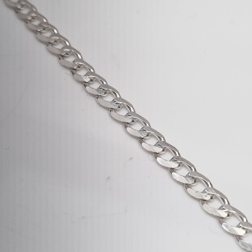 PULSERA BARBADA PLATA .925 21 CM 4.3 GR (NUEVO)