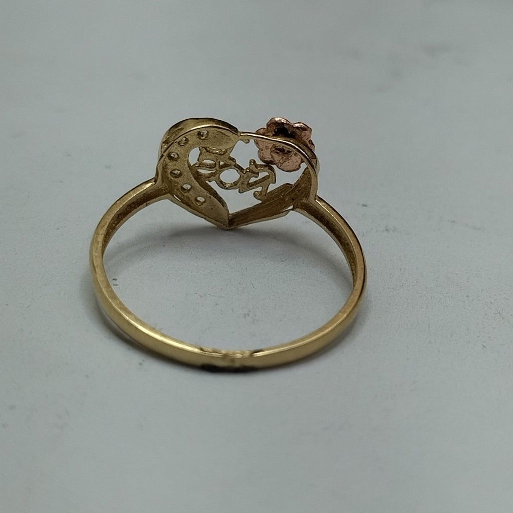 ANILLITO ORO,ORO COMBINADO 10 K 1,10 GRMS (SEMINUEVO)