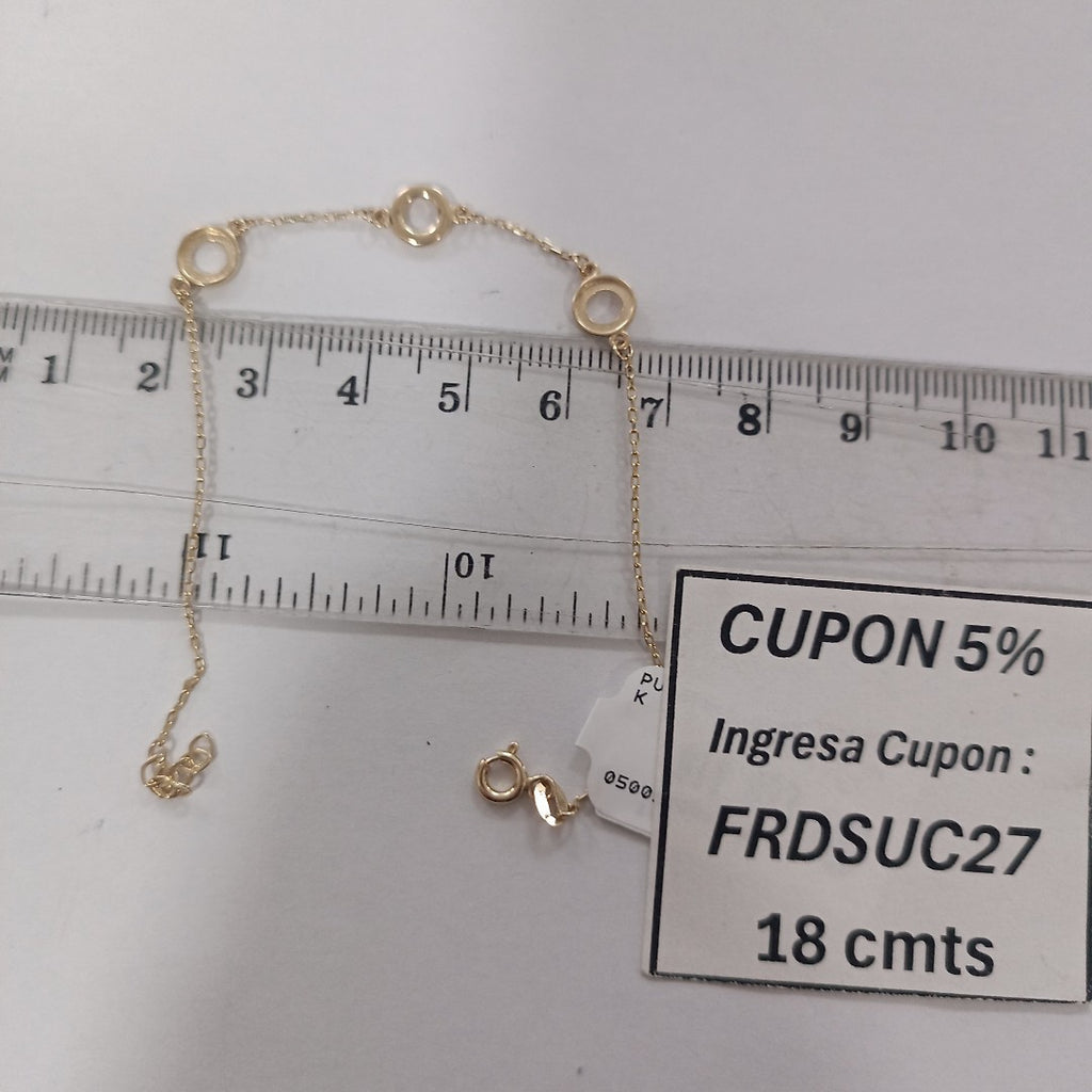 PULSERAS DAMA ORO 14K 1.3 (NUEVO)