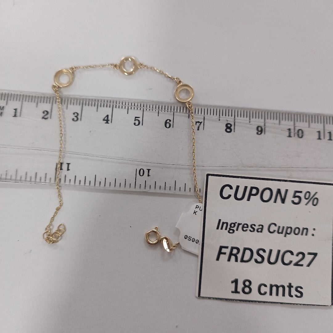 PULSERAS DAMA ORO 14K 1.3 (NUEVO)