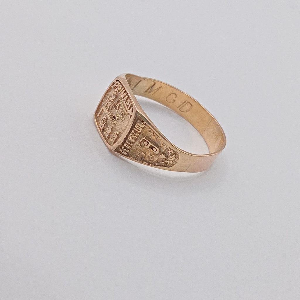ANILLO DE GRADUACIÓN ORO 10 K 1.8 GRMS (SEMINUEVO)