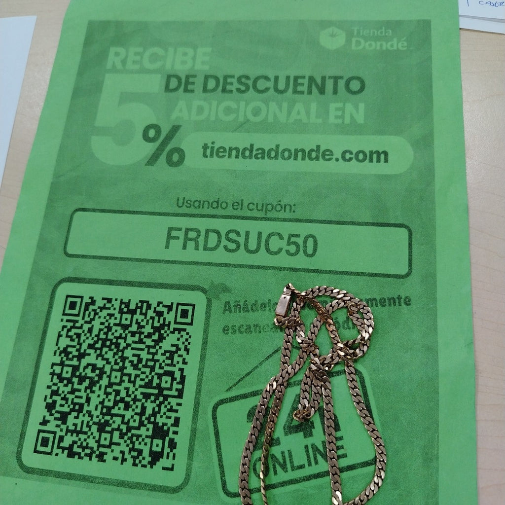 CADENA ORO 14 K 32.1 GRMS (SEMINUEVO)