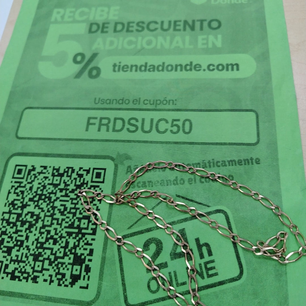 CADENA ORO 10 K 12.2 GRMS (SEMINUEVO)