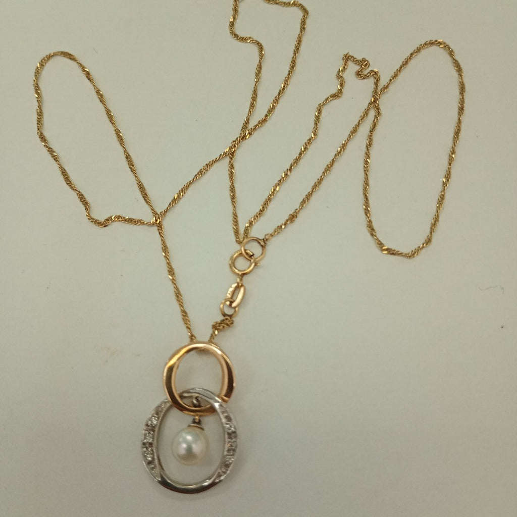 CADENA, DIJE ORO 14 K 2.7 GRMS (SEMINUEVO)