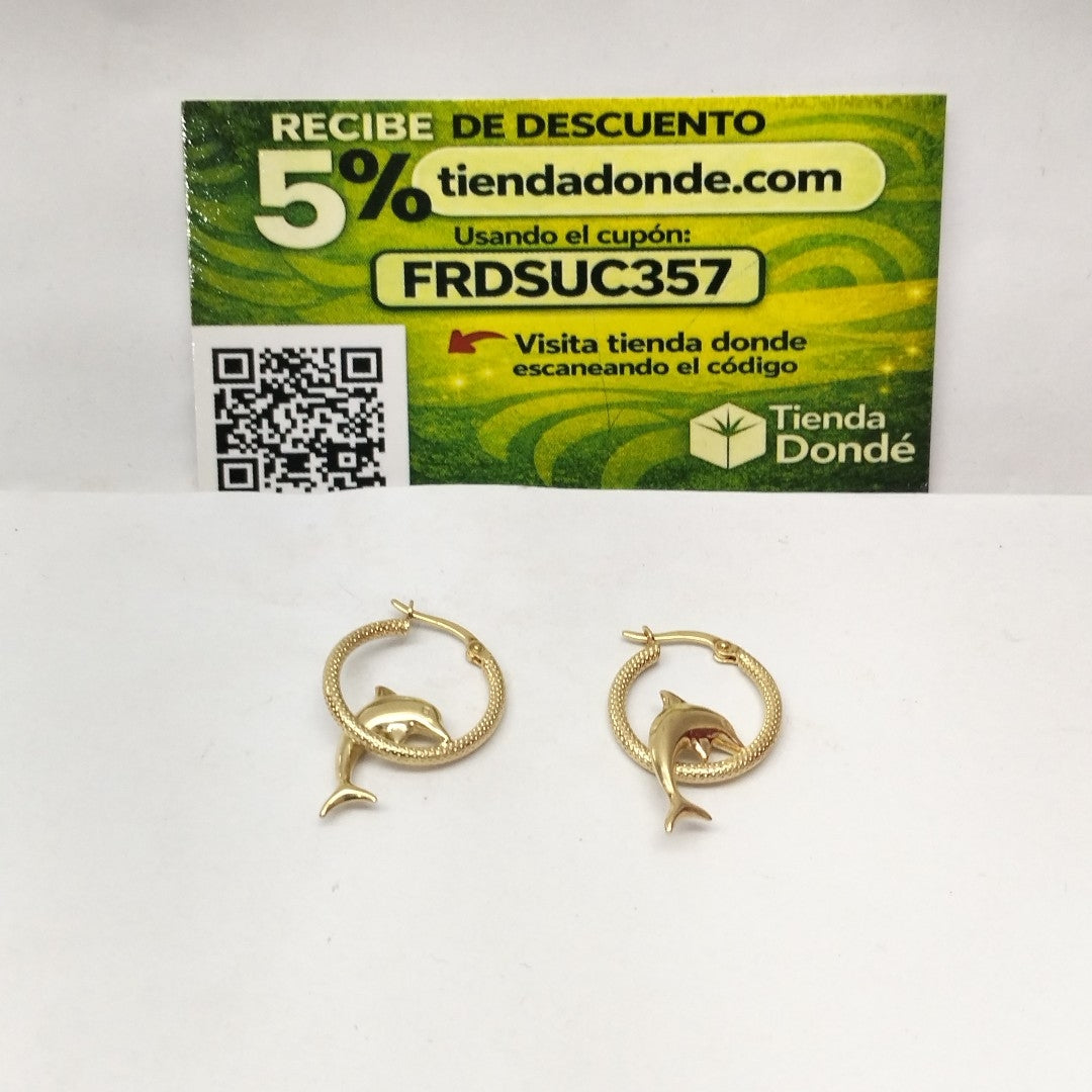 ARRACADAS PAR ORO 14 K 2,60 GRMS (SEMINUEVO)