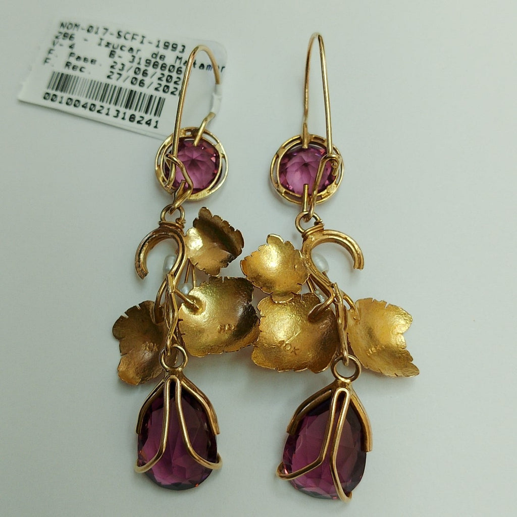 ARETES PAR ORO 10 K 8.2 GRMS (SEMINUEVO)