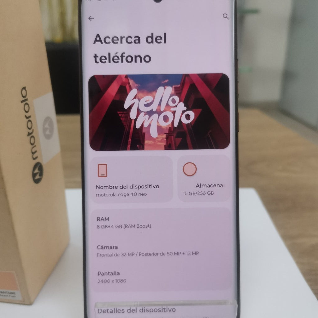CELULAR MOTOROLA EDGE 40 NEO XT2307-1 (2023) 256 GB 8 GB RAM (SEMINUEVO)