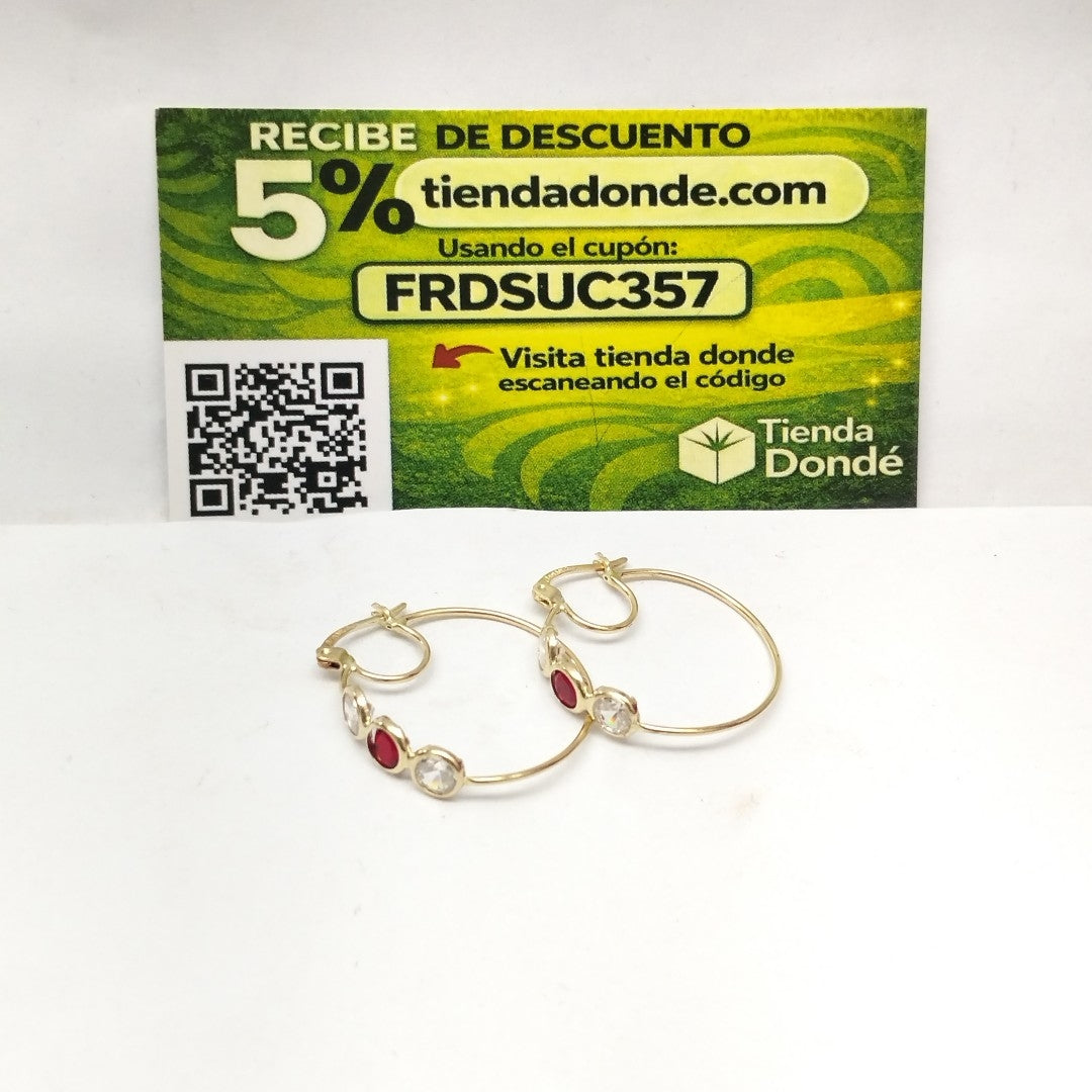 ARRACADAS PAR ORO 14 K 2,30 GRMS (SEMINUEVO)