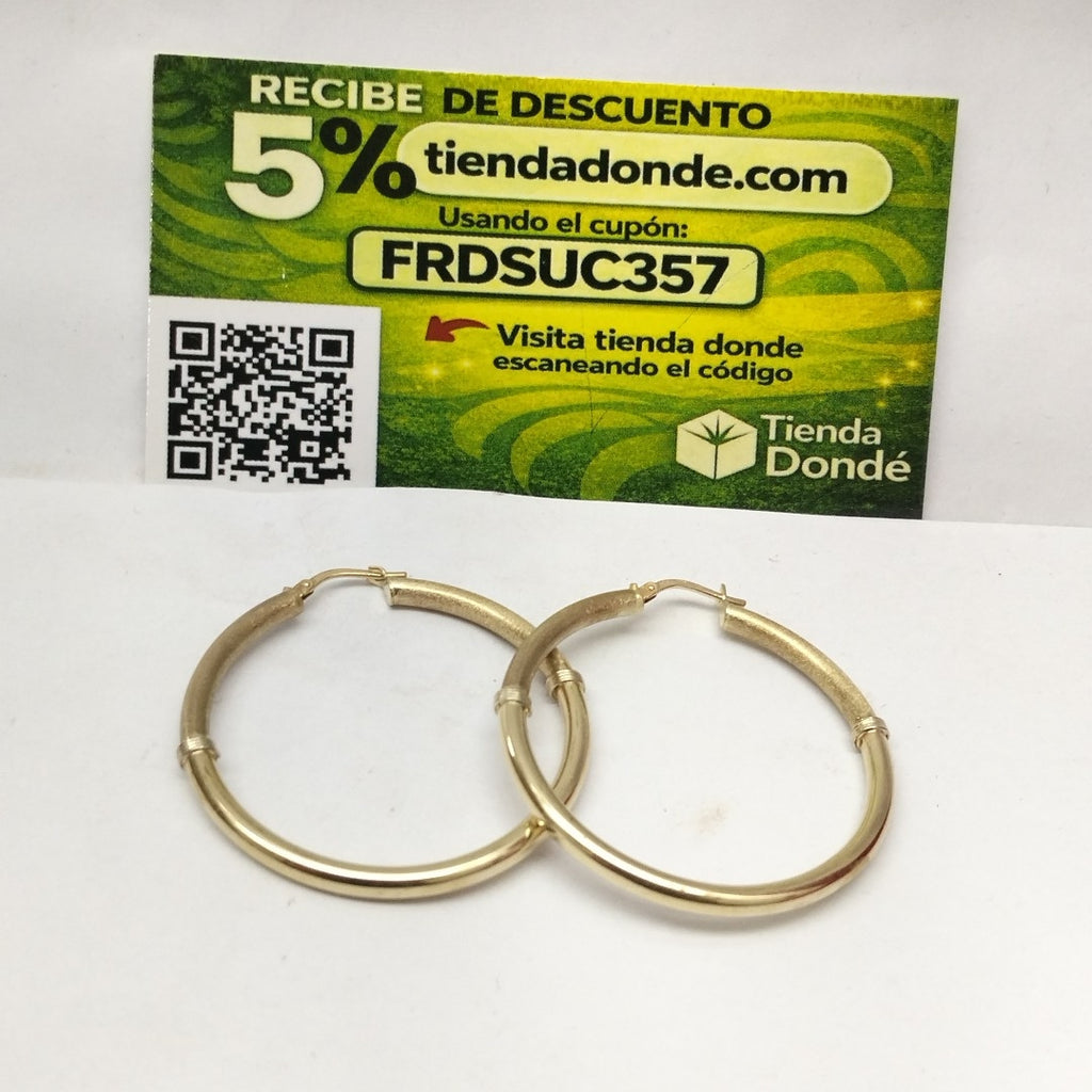 ARRACADAS PAR ORO 10 K 5.6 GRMS (SEMINUEVO)