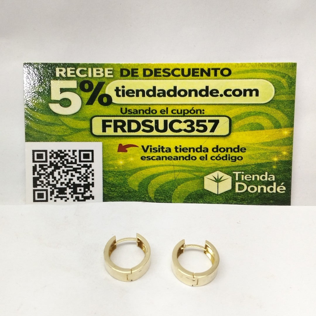 ARRACADAS PAR ORO 14 K 2 GRMS (SEMINUEVO)