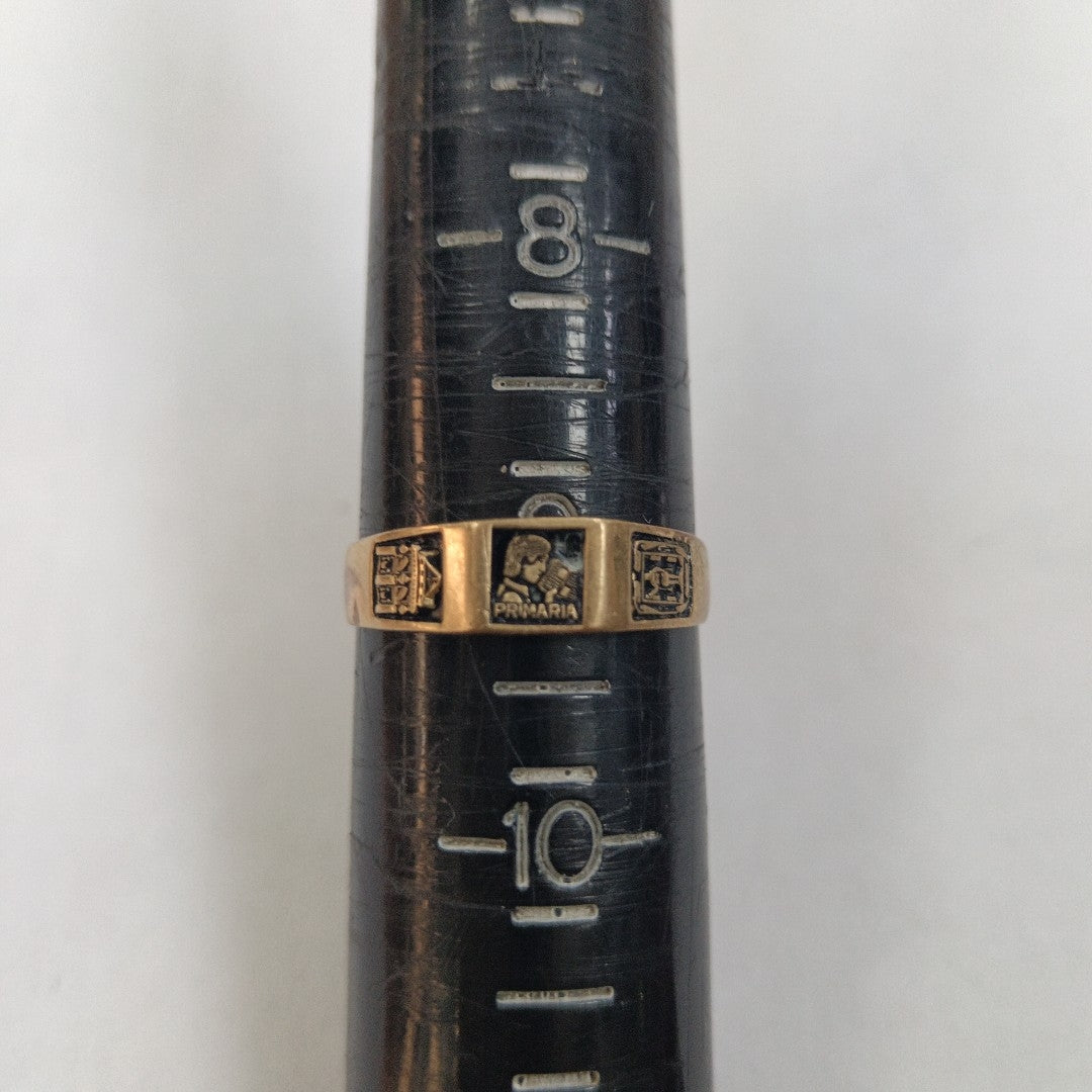 ANILLO DE GRADUACIÓN ORO 8 K 2.7 GRMS (SEMINUEVO)