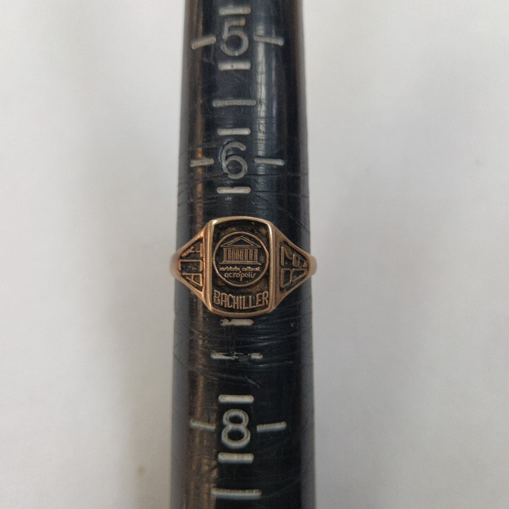 ANILLO DE GRADUACIÓN ORO 8 K 3 GRMS (SEMINUEVO)