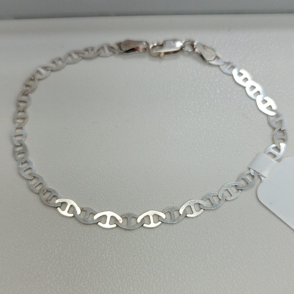 PULSERA TEJIDO GUCHI PLATA .925 18 CM 2.7 GR (NUEVO)