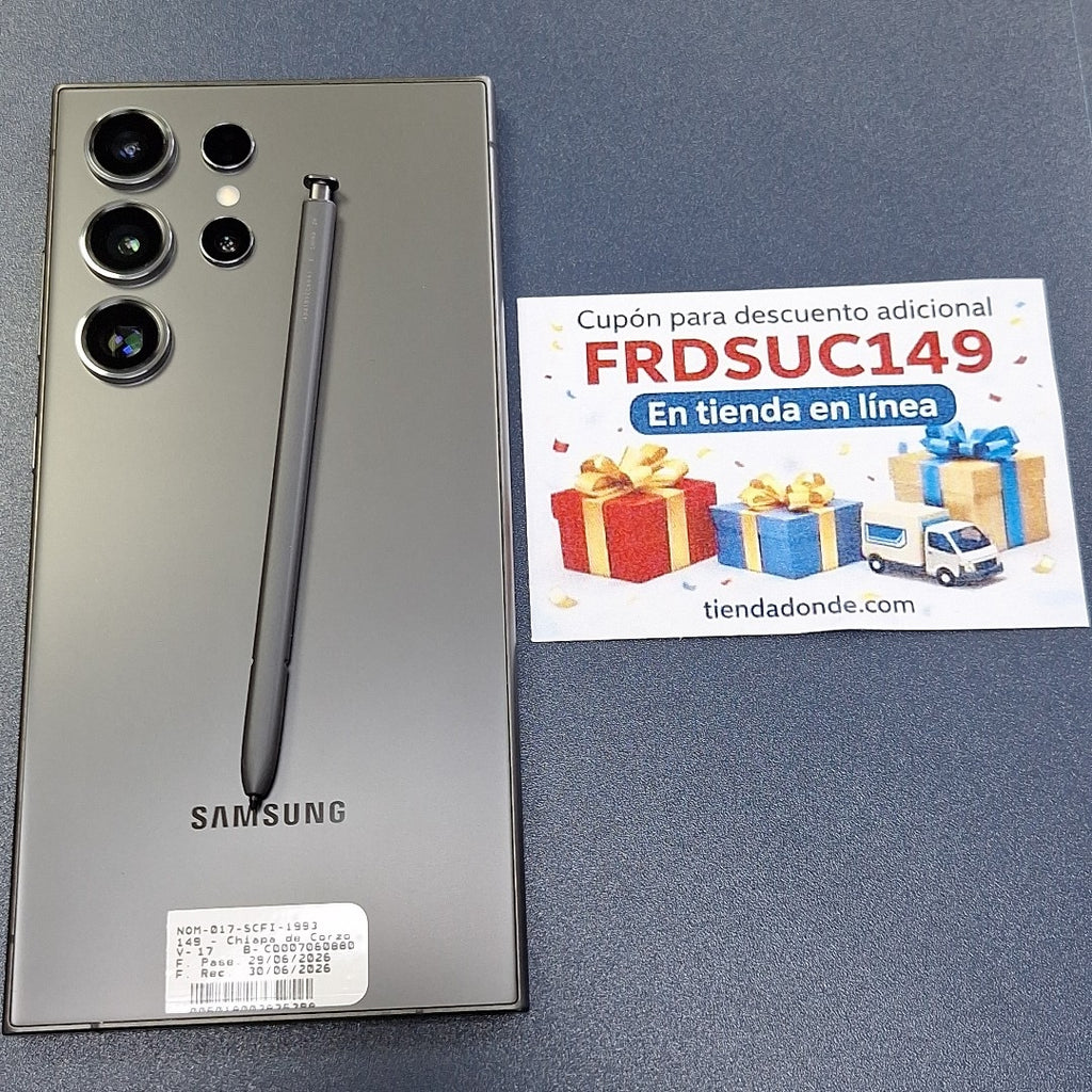 CELULAR SAMSUNG GALAXY S24 ULTRA SM-S928B (2024) 512 GB 12 GB RAM (SEMINUEVO)
