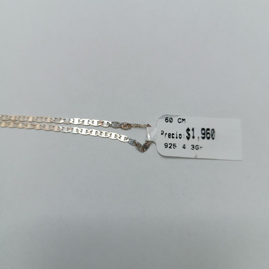CADENA TEJIDO ESPEJO PLATA .925 60 CM 4.3 GR (NUEVO)