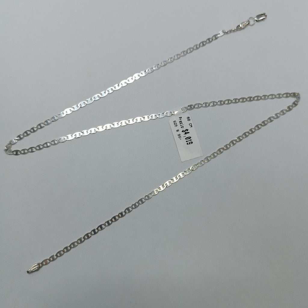 CADENA TEJIDO GUCHI PLATA .925 60 CM 8.9 GR (NUEVO)