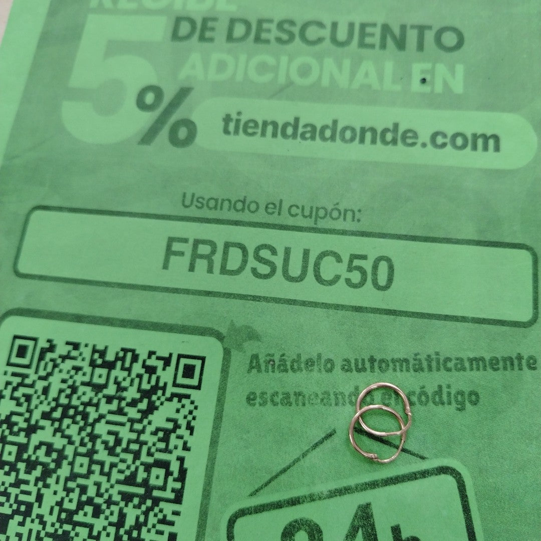 ARRACADAS PAR ORO 10 K 0.8 GRMS (SEMINUEVO)
