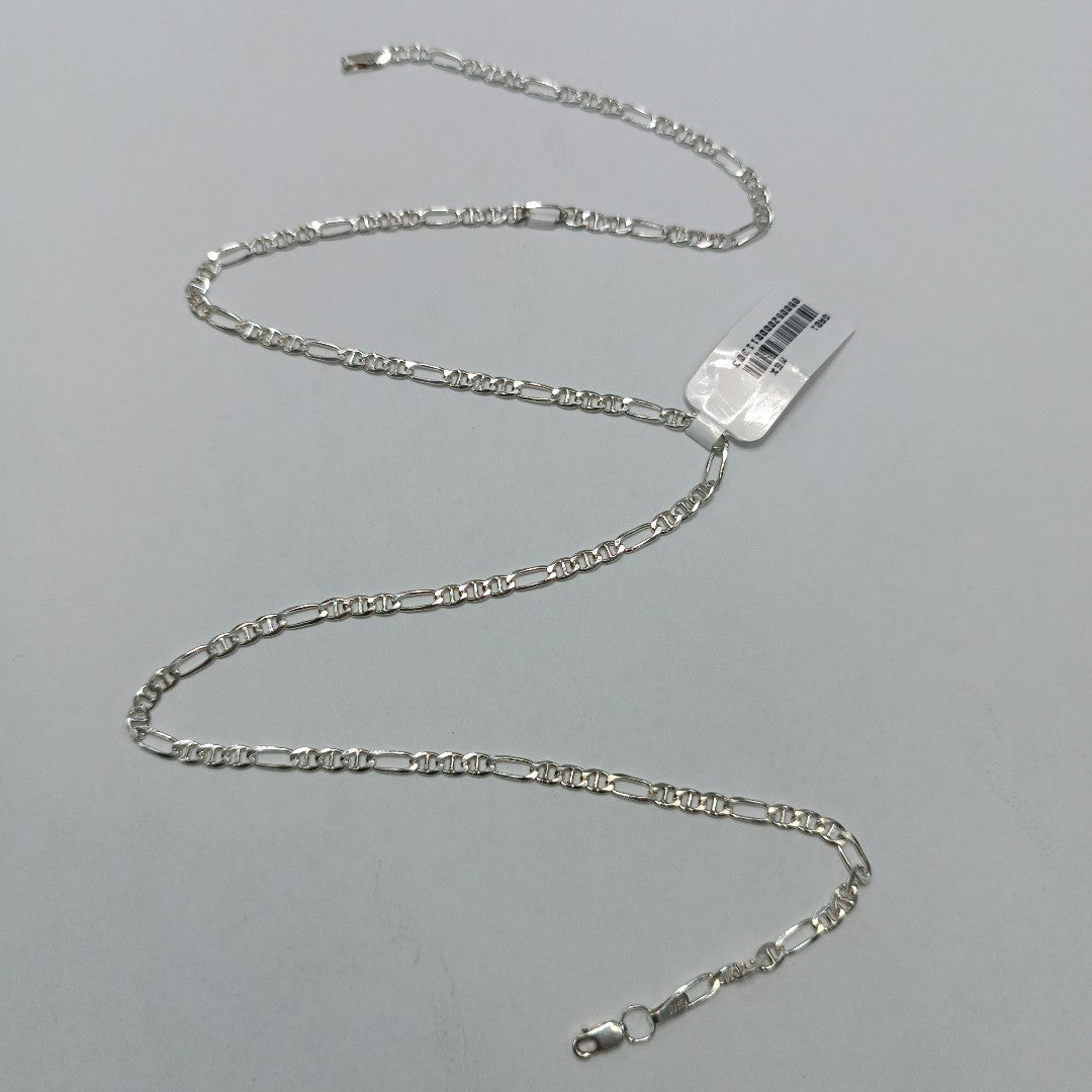 CADENA TEJIDO MARINERO PLATA .925 55 CM 7.9 GR (NUEVO)