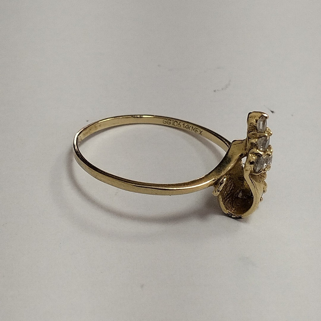 ANILLITO, SOLITARIO ORO 14 K 1.7 GRMS (SEMINUEVO)