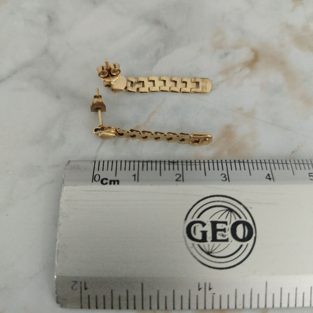 ARETES PAR ORO 14 K 1.6 GRMS (SEMINUEVO)