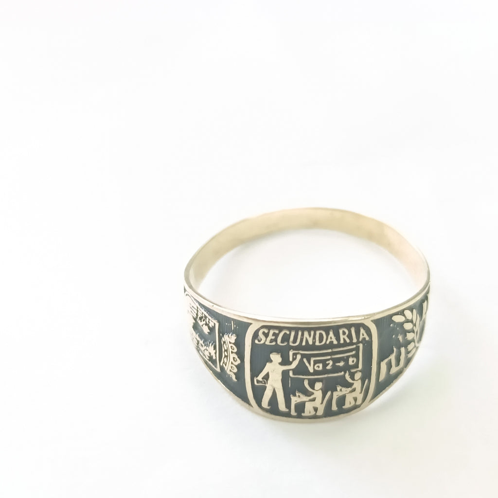 ANILLO DE GRADUACIÓN ORO 8 K 1,20 GRMS (SEMINUEVO)