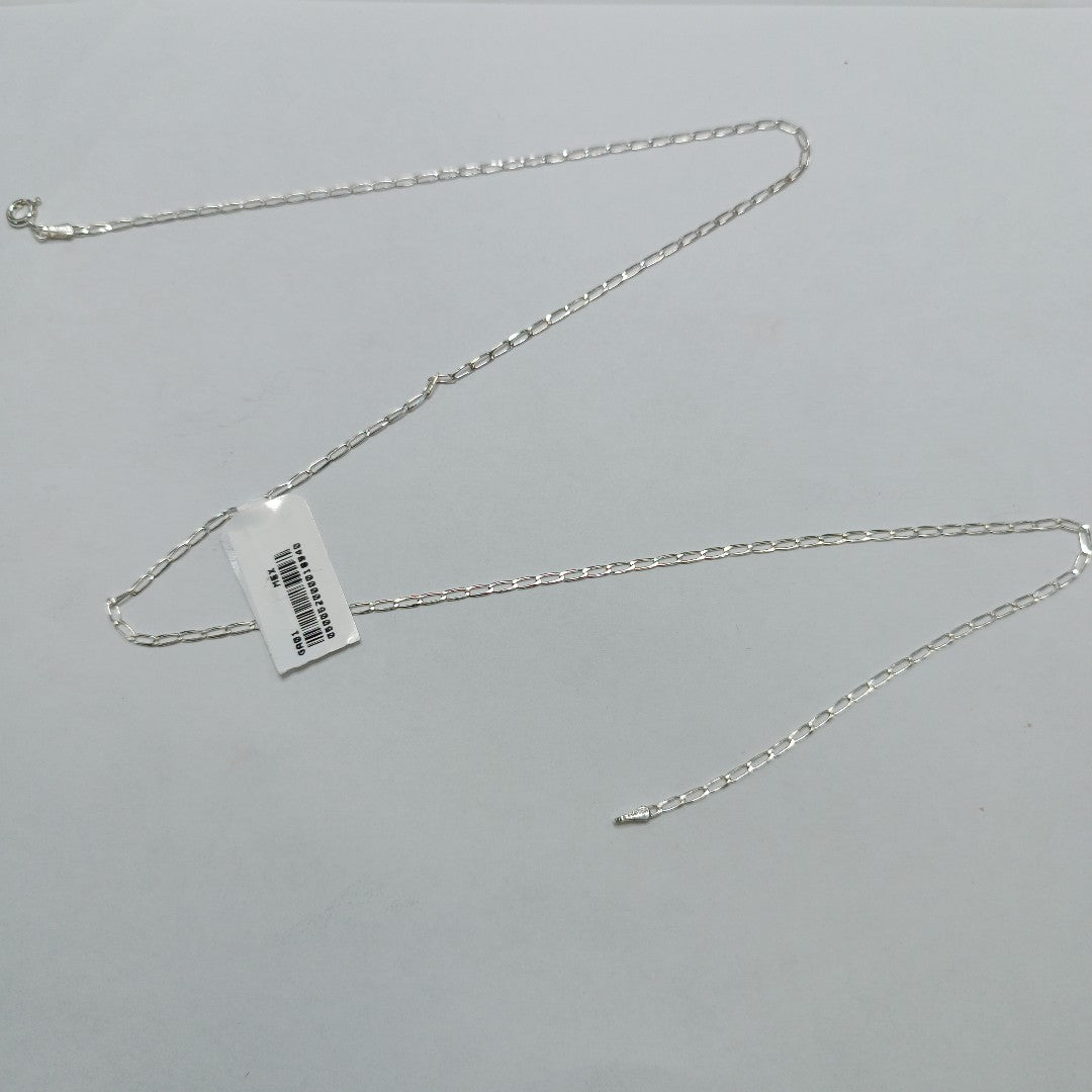 CADENA TEJIDO ESLABONES PLATA .925 60 CM 3 GR (NUEVO)