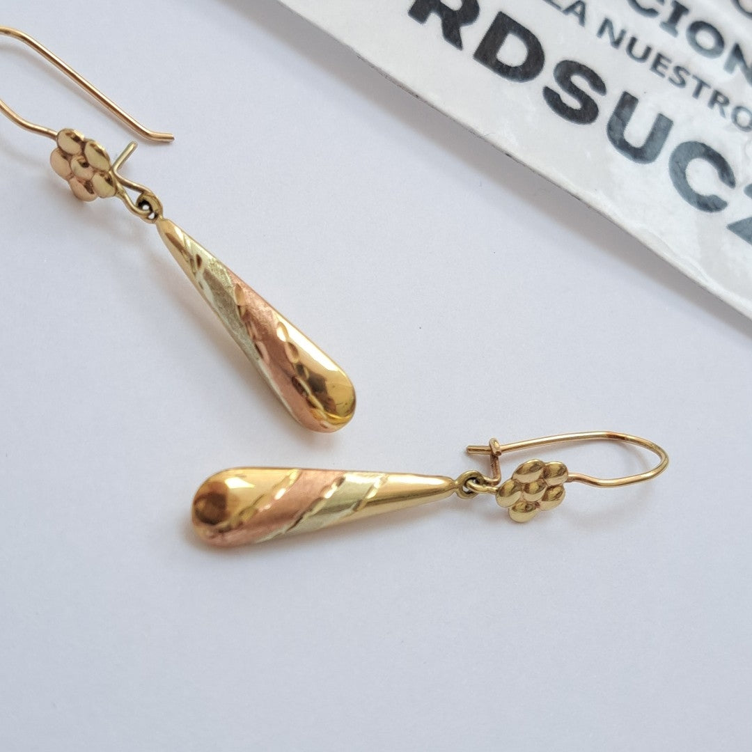 ARETES PAR ORO 10 K 3.2 GRMS (SEMINUEVO)