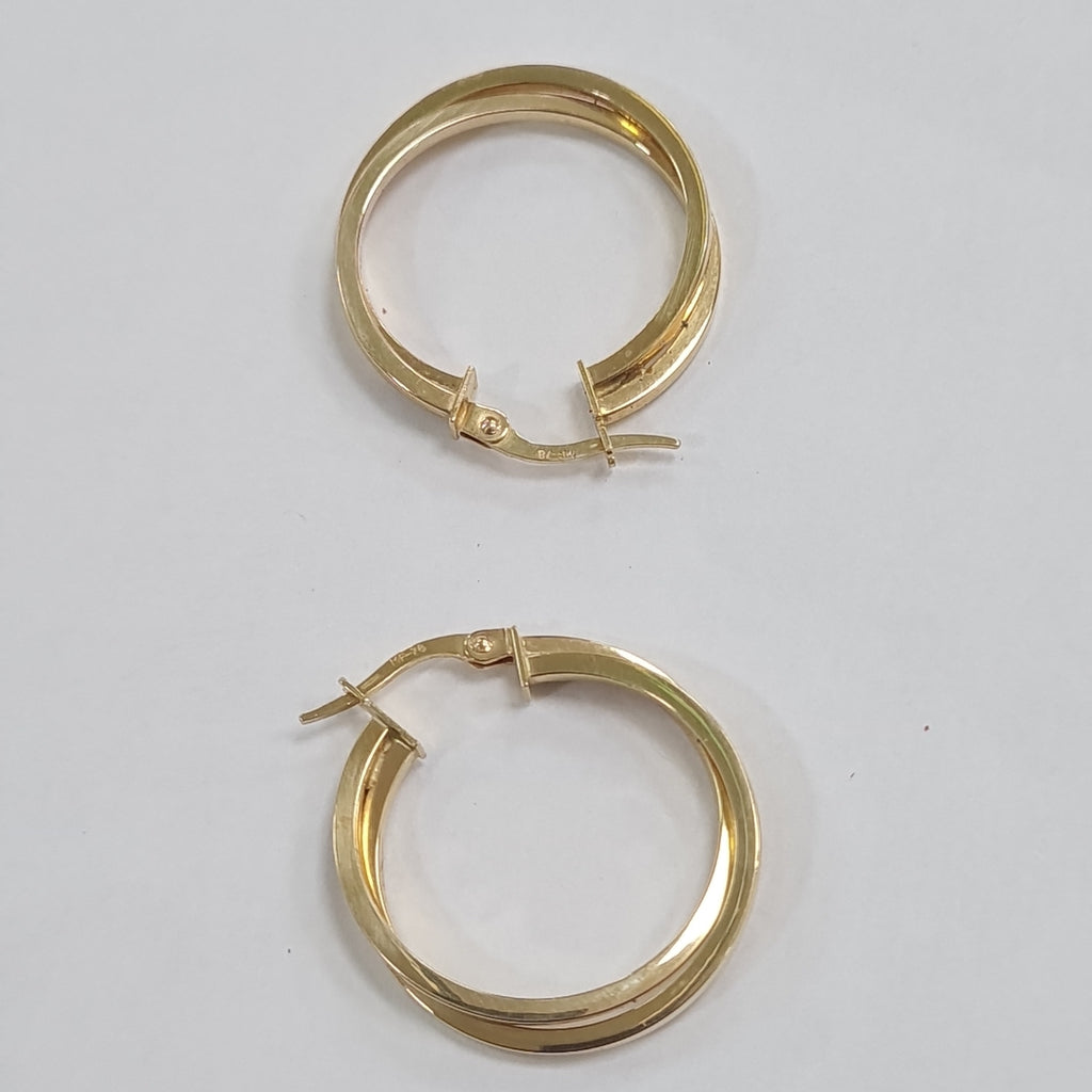 ARRACADAS PAR ORO 14 K 2.4 GRMS (SEMINUEVO)