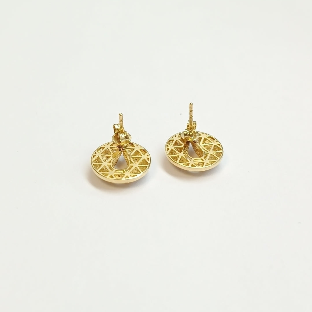 BROQUELES ORO 14K 3.7 (NUEVO)