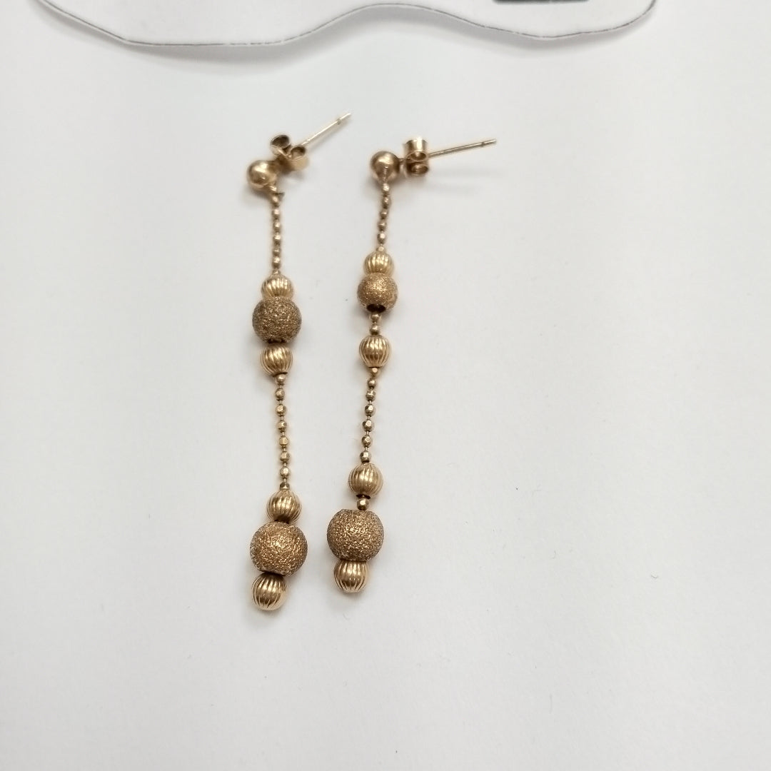 ARETES PAR ORO 14 K 4,30 GRMS (SEMINUEVO)