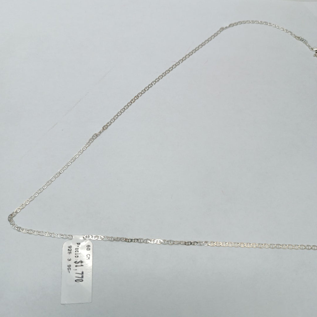 CADENA TEJIDO GUCHI PLATA .925 60 CM 3.9 GR (NUEVO)