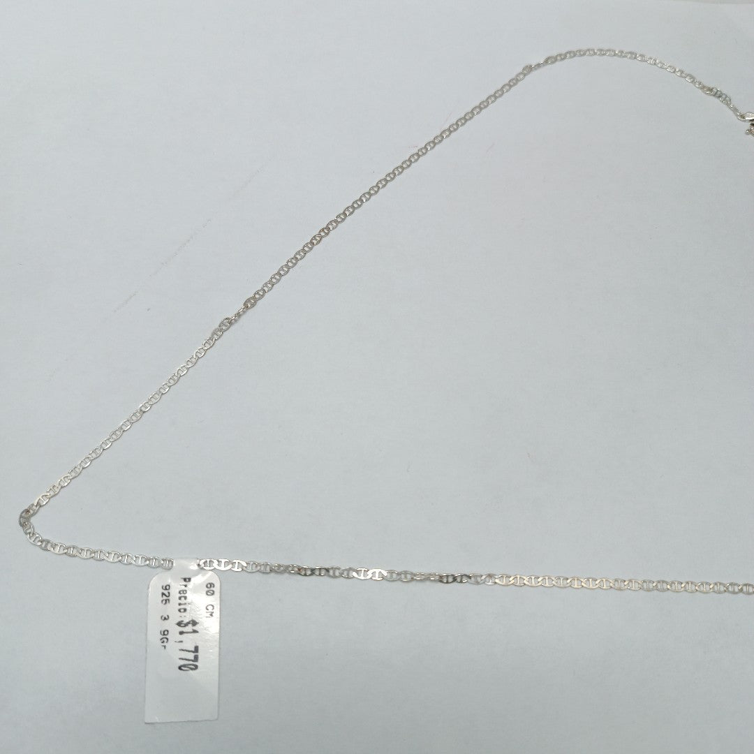 CADENA TEJIDO GUCHI PLATA .925 60 CM 3.9 GR (NUEVO)