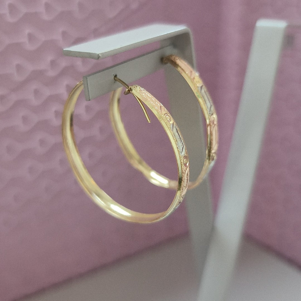 ARRACADAS PAR ORO 14 K 5.5 GRMS (SEMINUEVO)