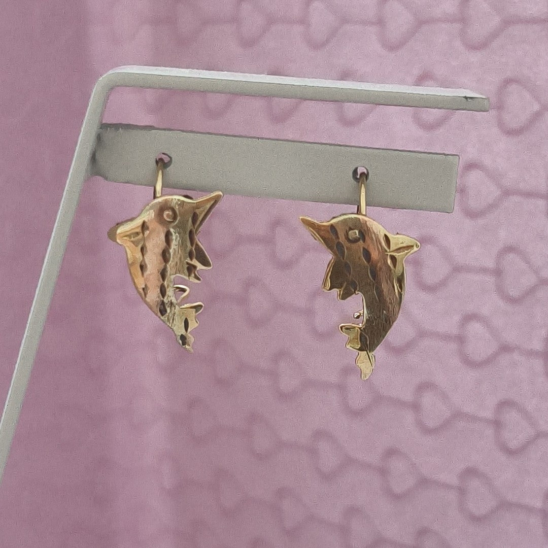 ARETES PAR ORO 10 K 1,10 GRMS (SEMINUEVO)