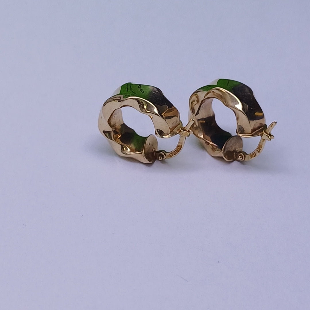 ARRACADAS PAR ORO 14 K 2.7 GRMS (SEMINUEVO)