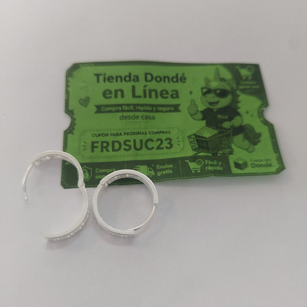 ARETES ARRACADAS GRECAS PLATA .925 4.13 GR (NUEVO)