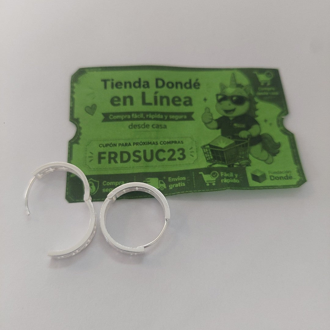 ARETES ARRACADAS GRECAS PLATA .925 4.13 GR (NUEVO)