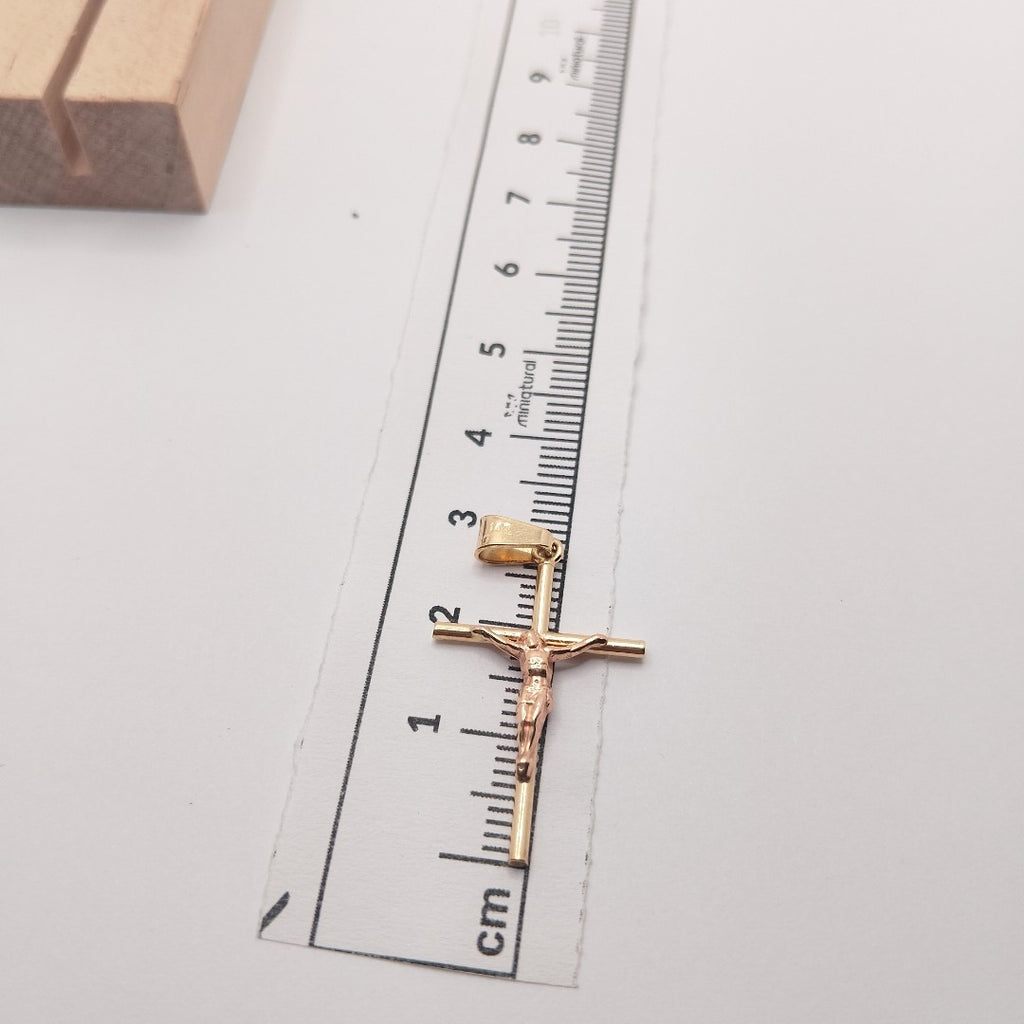 CRUCIFIJO ORO 14 K 1 GRMS (SEMINUEVO)